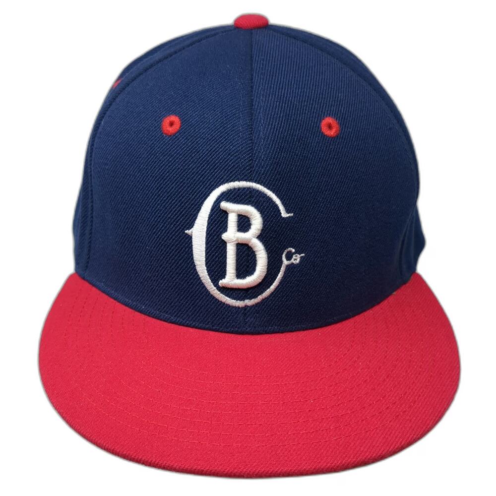 Decky Snapback Blue Red Barnabas Logo One Size Green Underbrim Contrast Brim Hat